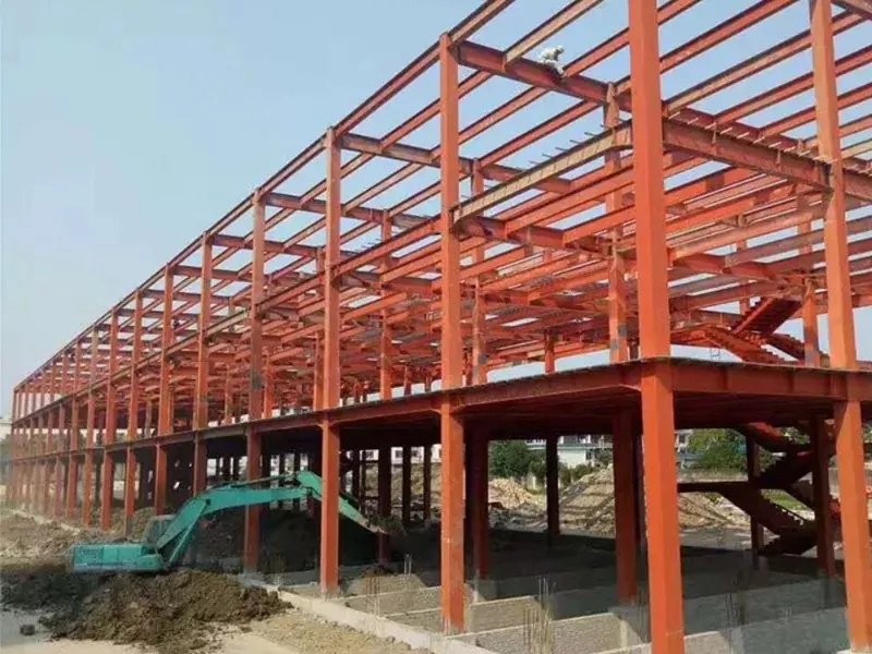 ઇકોફ્રેન્ડલી સ્ટીલ ફ્રેમ વેરહાઉસ બાંધકામ