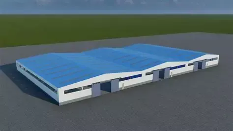 લાઇટ સ્ટીલ સ્ટ્રક્ચર એસેમ્બલ વેરહાઉસ